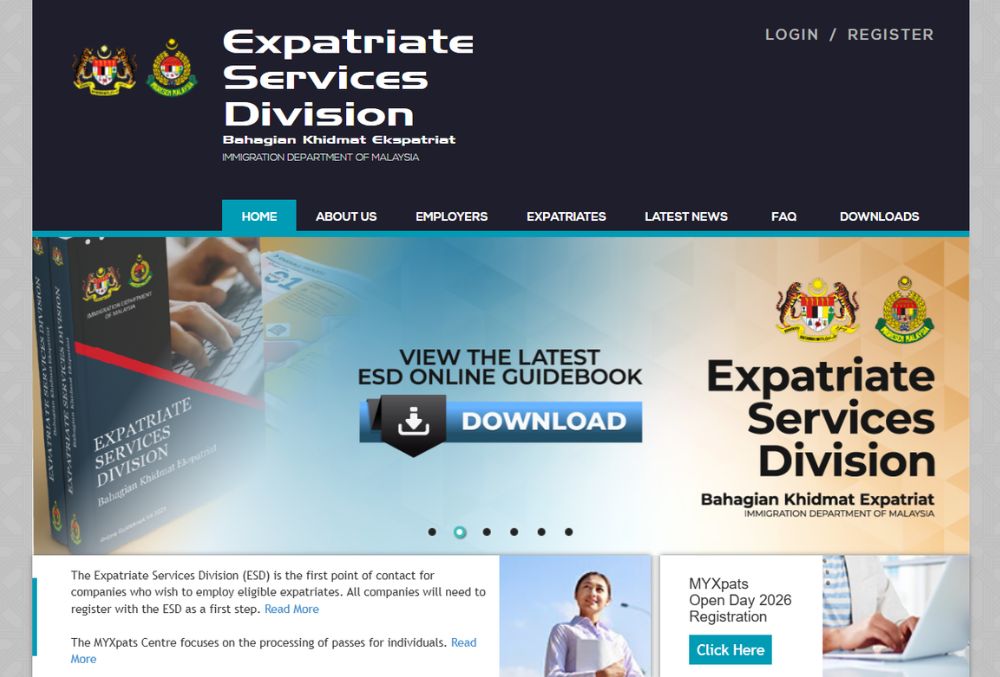 Applying for employment pass on ESD portal
